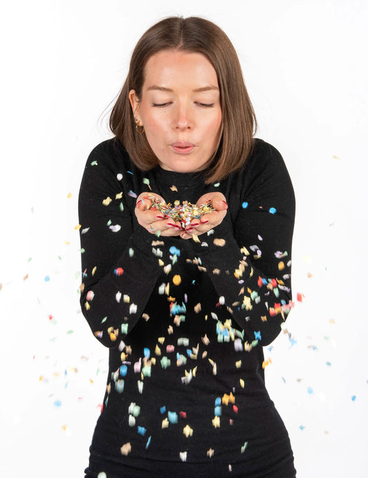 Confettis multicolores pour fête sachet de 100 grammes