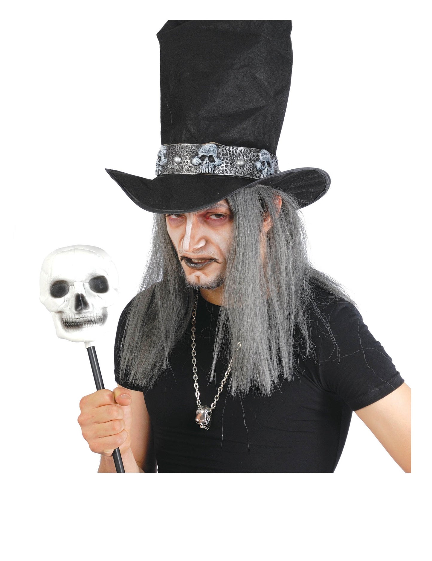 Pogled na lobanjo beljaka za glavo smrti za Noč čarovnic