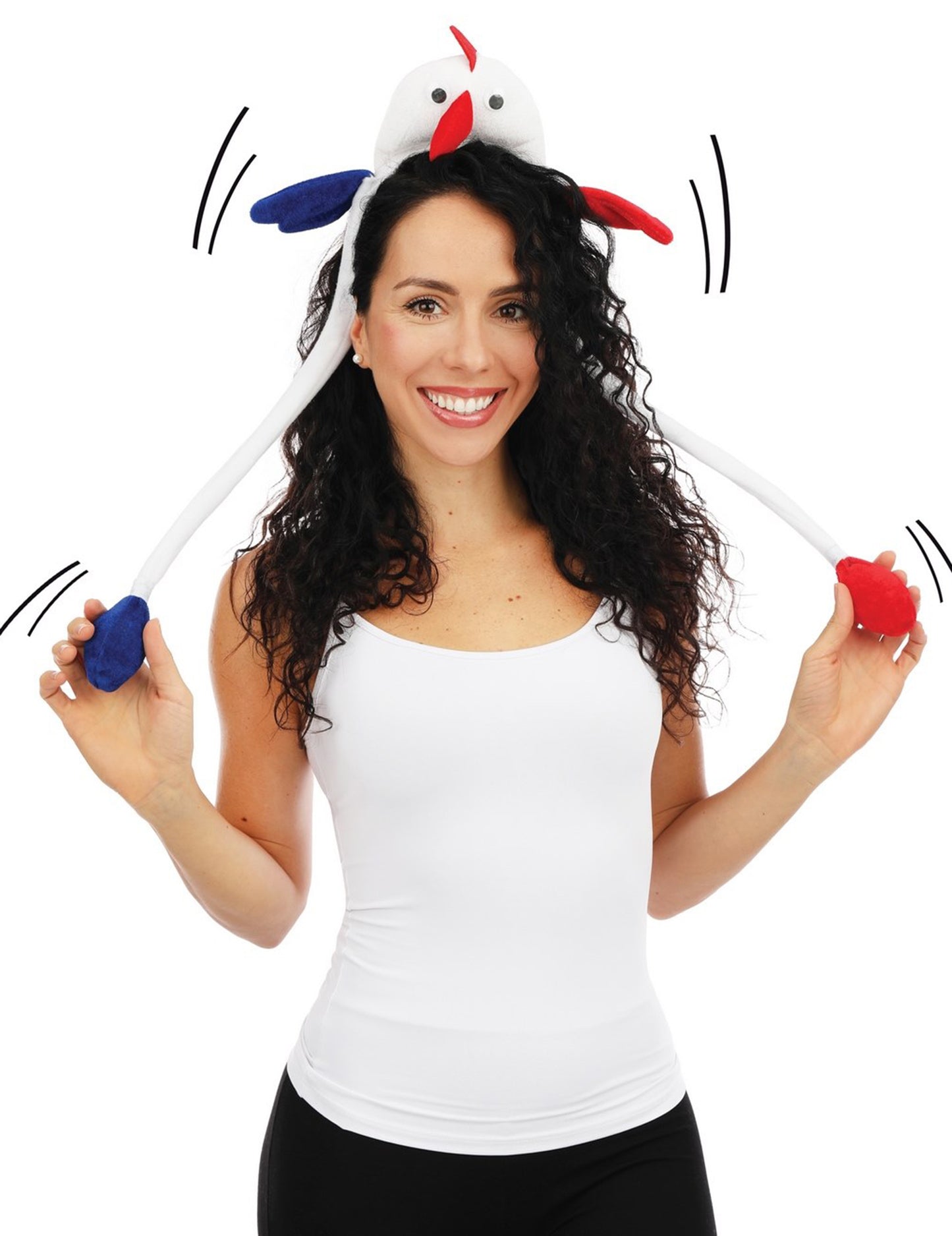 Coq Headband z mobilnimi krili za odrasle