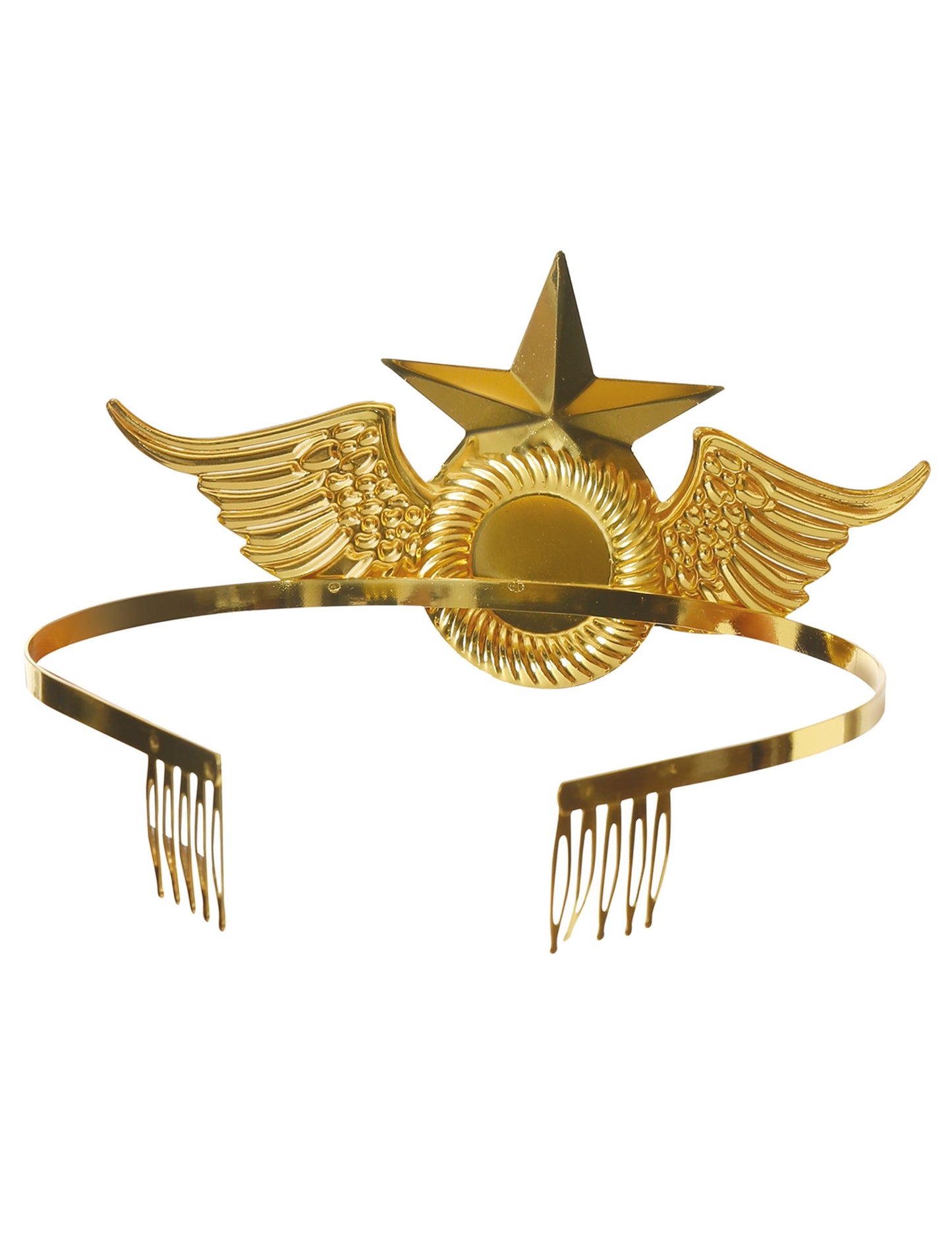 Gold Metal Headband s super heroino rdečo kamnito žensko