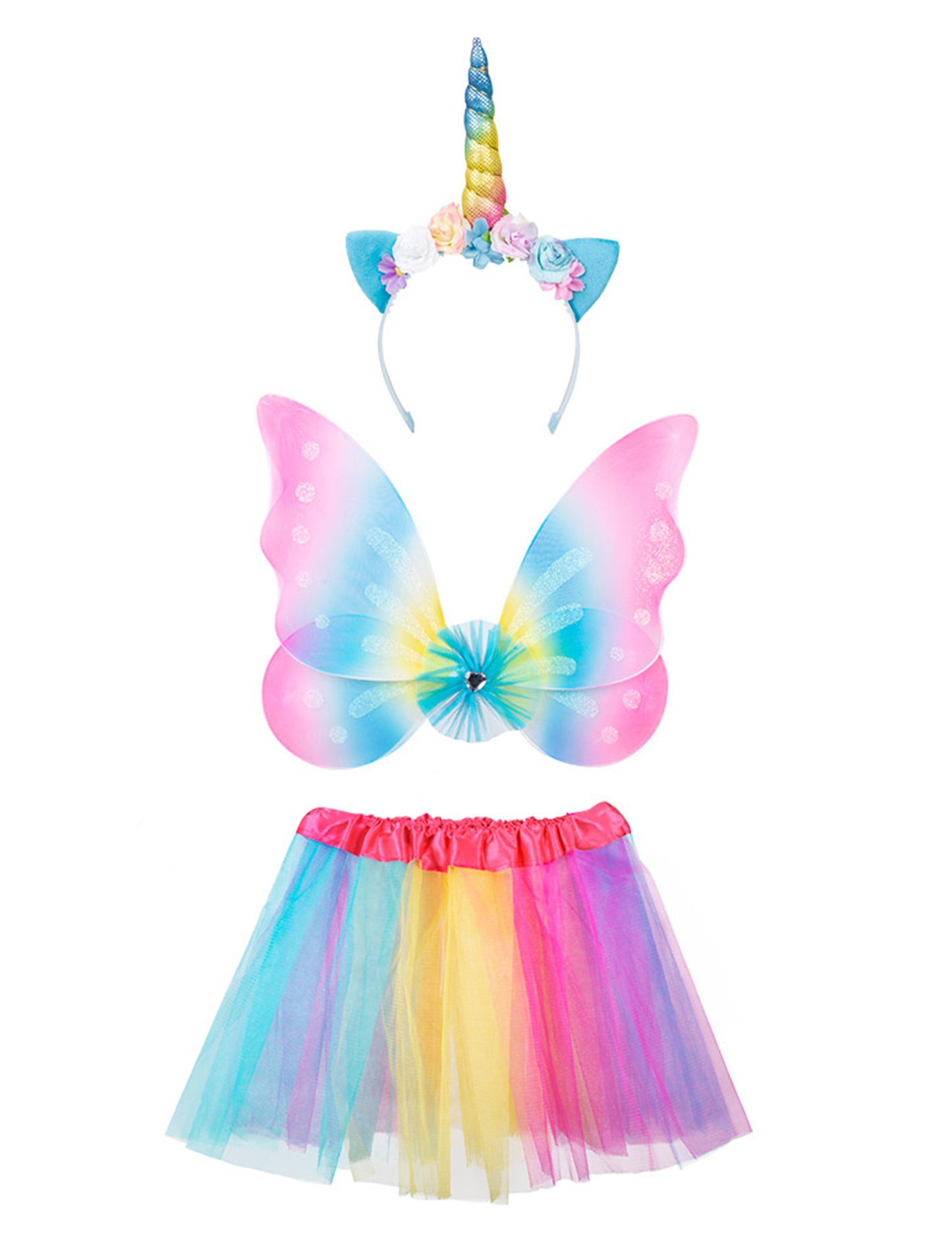 Set accessoires licorne multicolore fille
