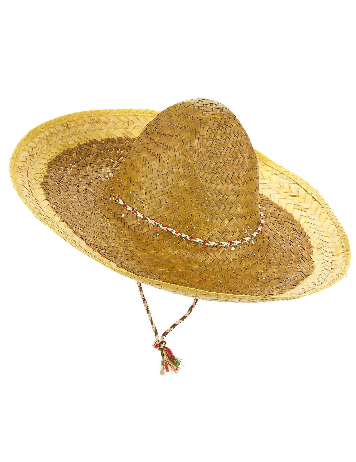 Bočni pogled na mehiški sombrero za odrasli rumena