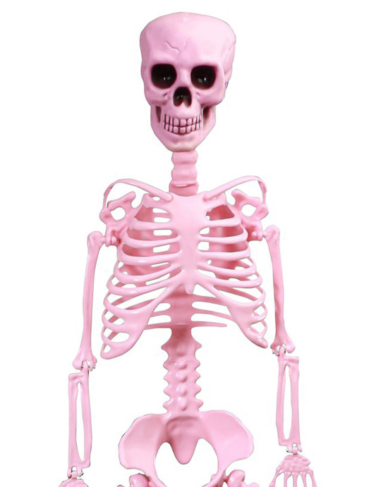 Rožnati gibljivi skelet Summerween 1 m