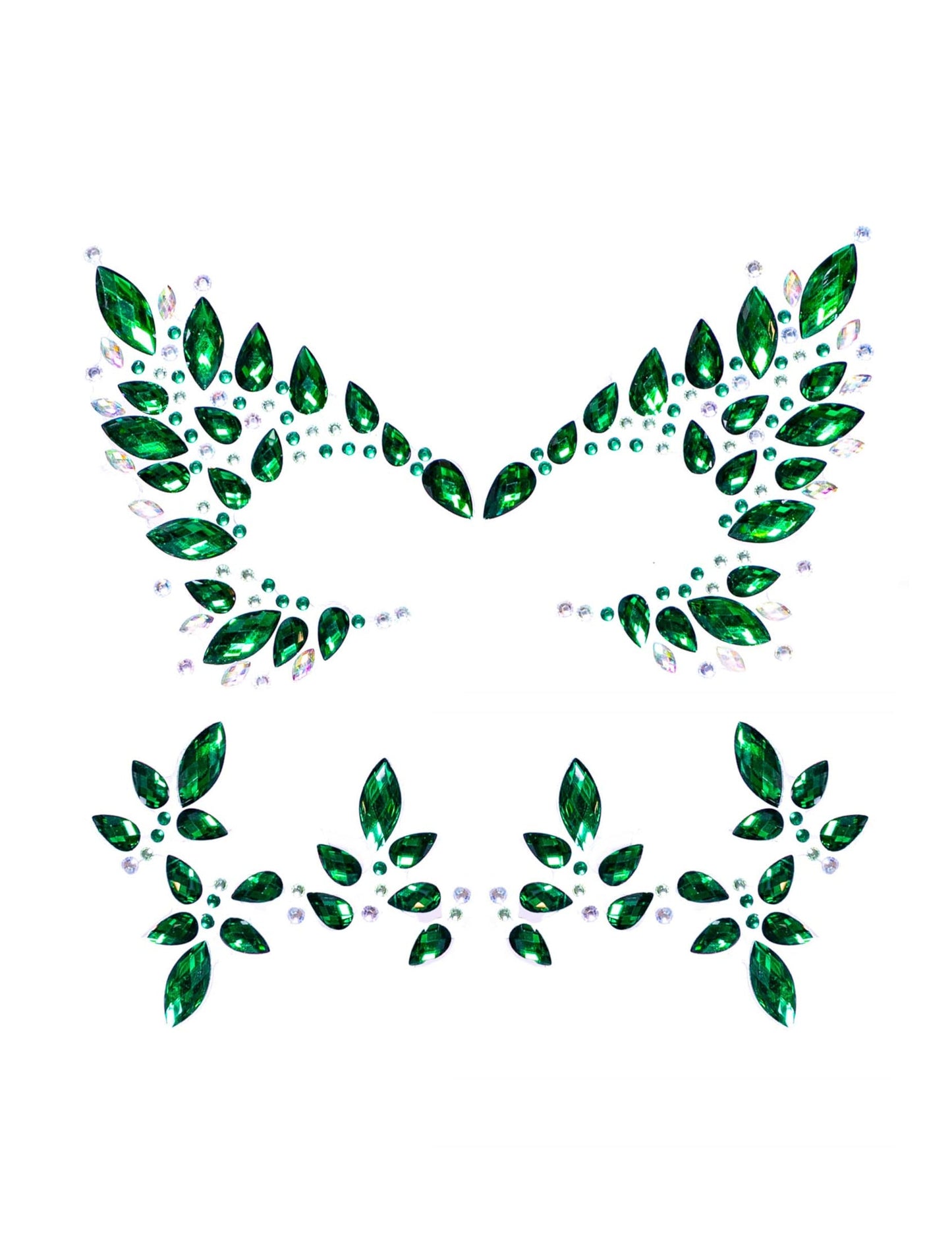 Détail des motifs des strass adhésifs empoisonneuse