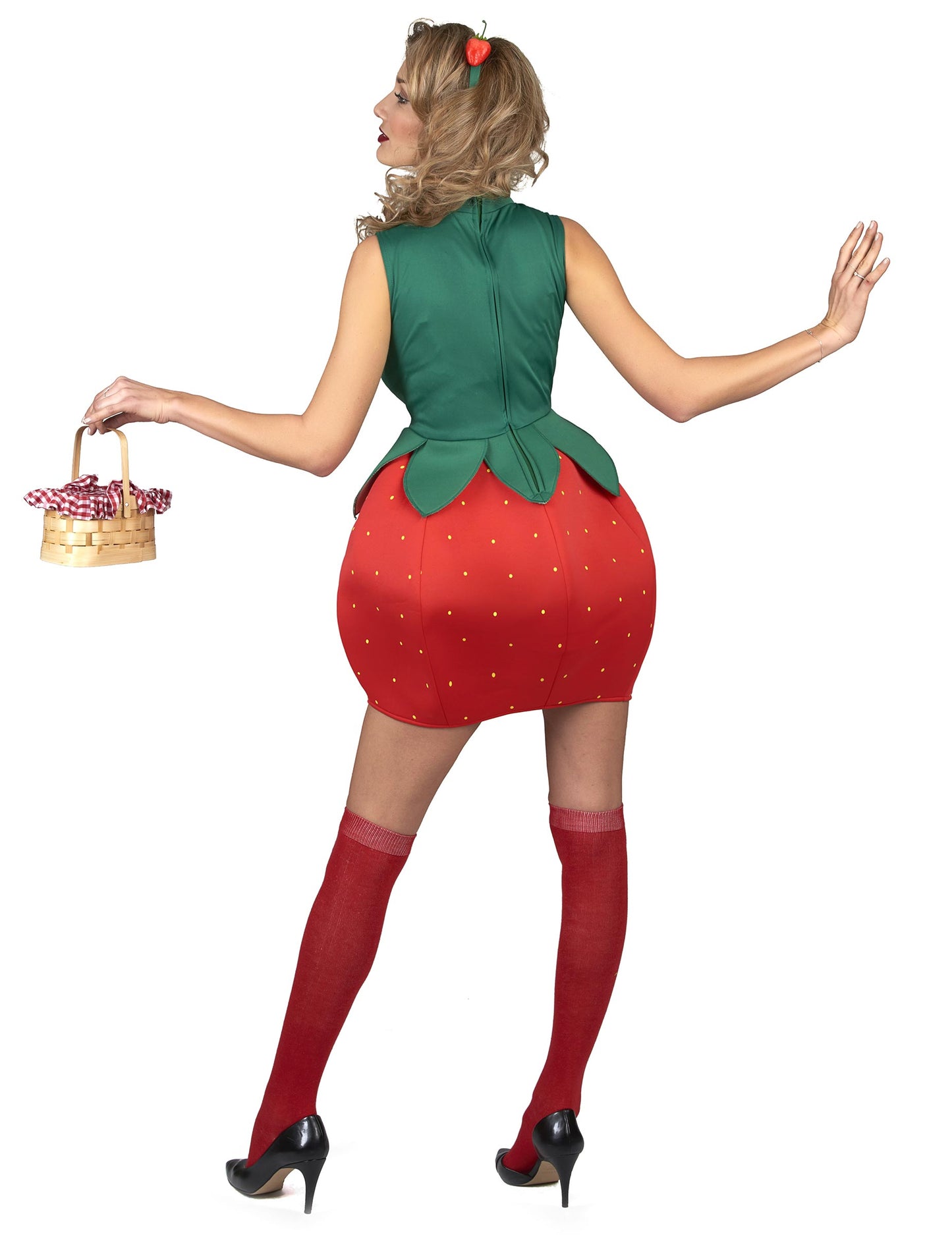 Ženska jagodna obleka