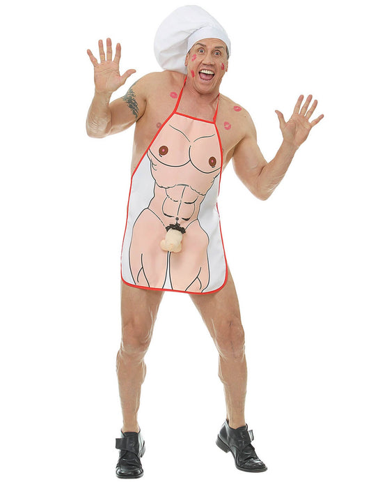 Vue d'ensemble du tablier sexy zizi pour adulte
