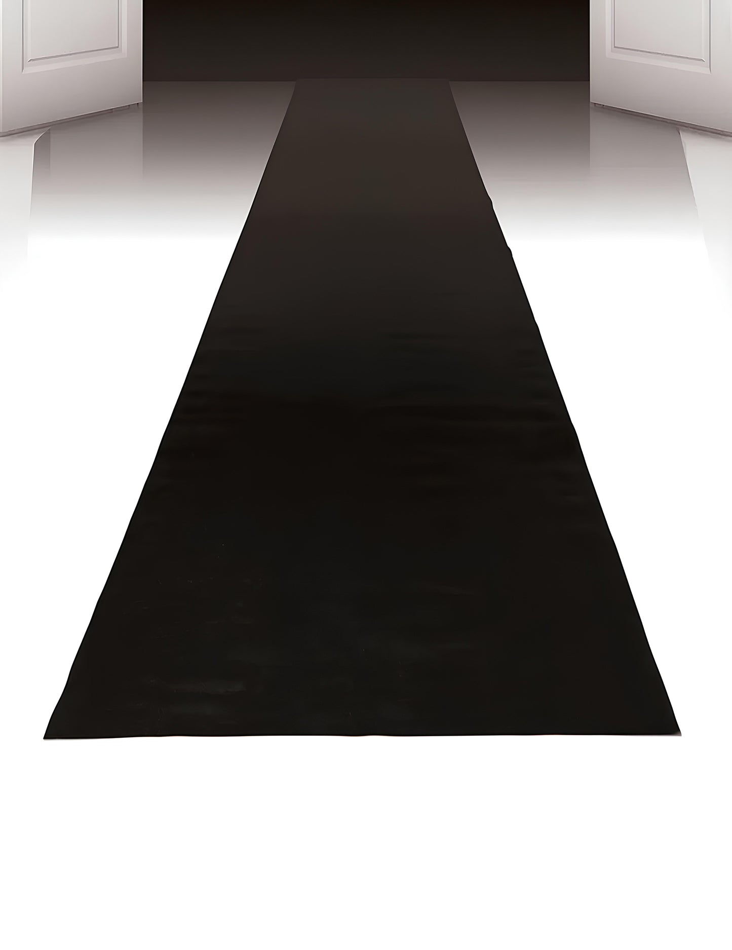 Črna preproga 450 x 60 cm