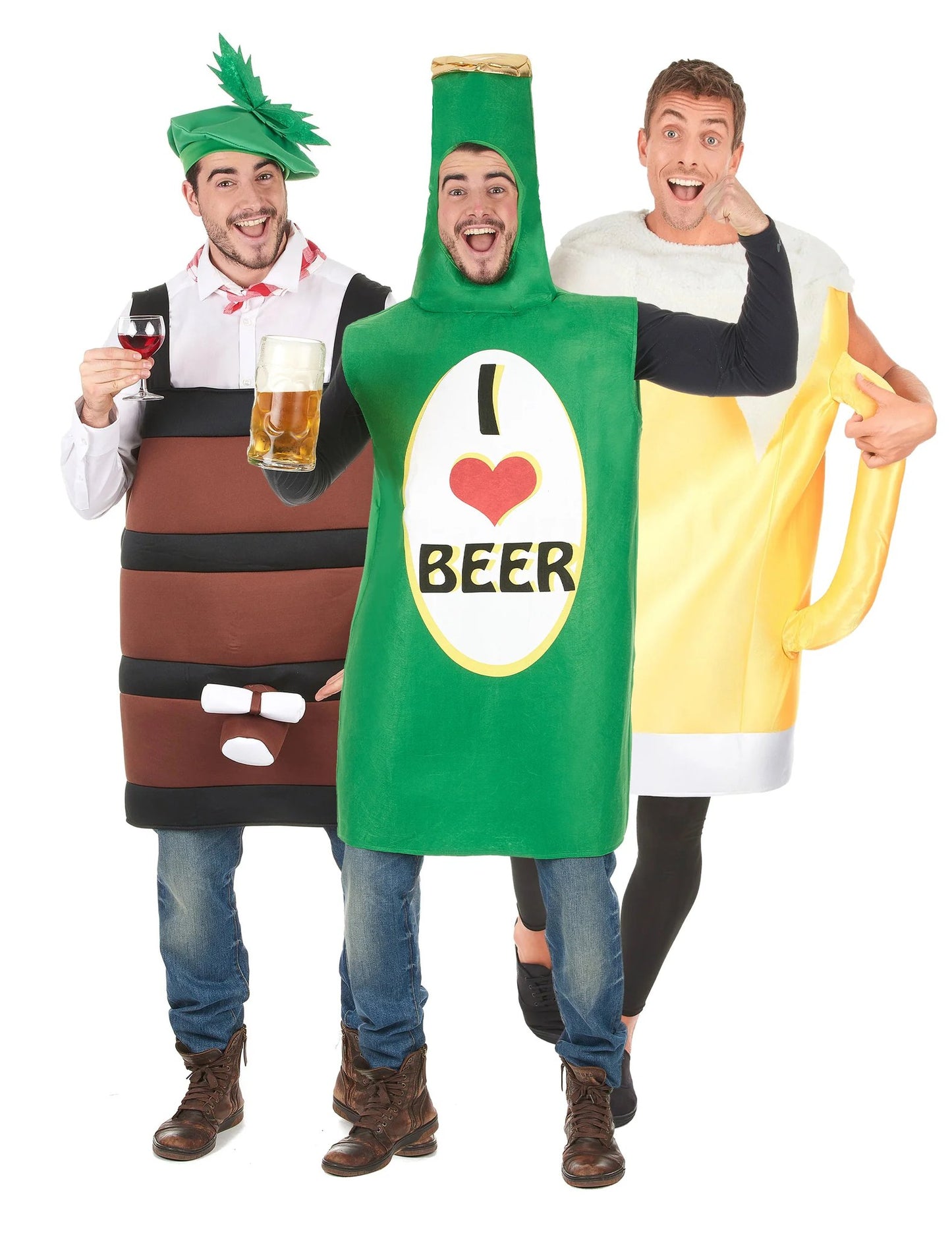 Skupinski kostum za odrasle: pivo in vino
