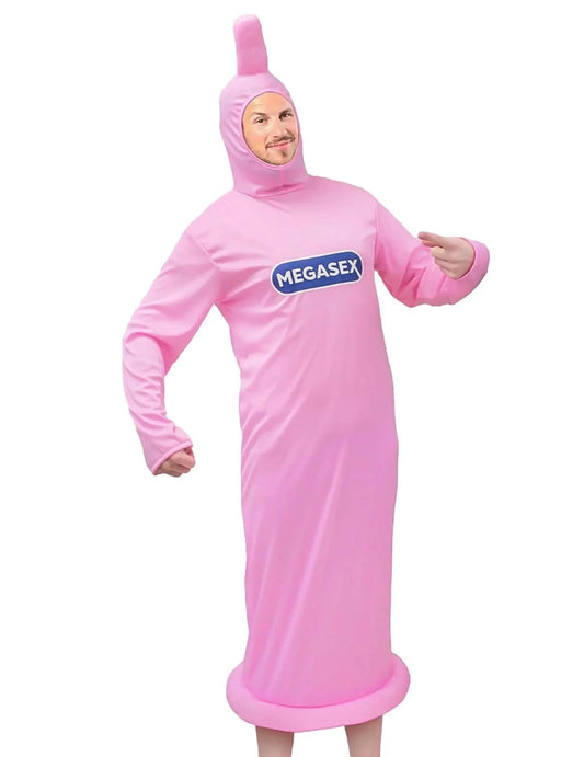 Humorna odrasla kostumska preobleka penis in kondom