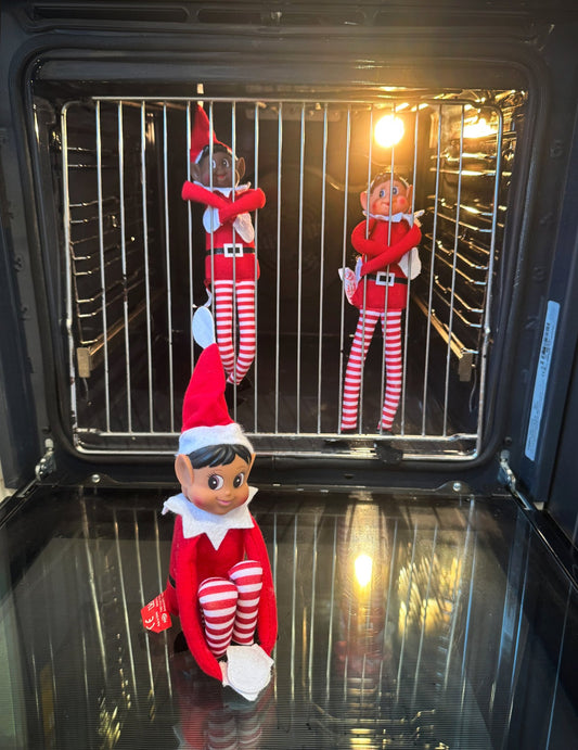 Duo lutins farceurs de Noël Paillette et Pimpon