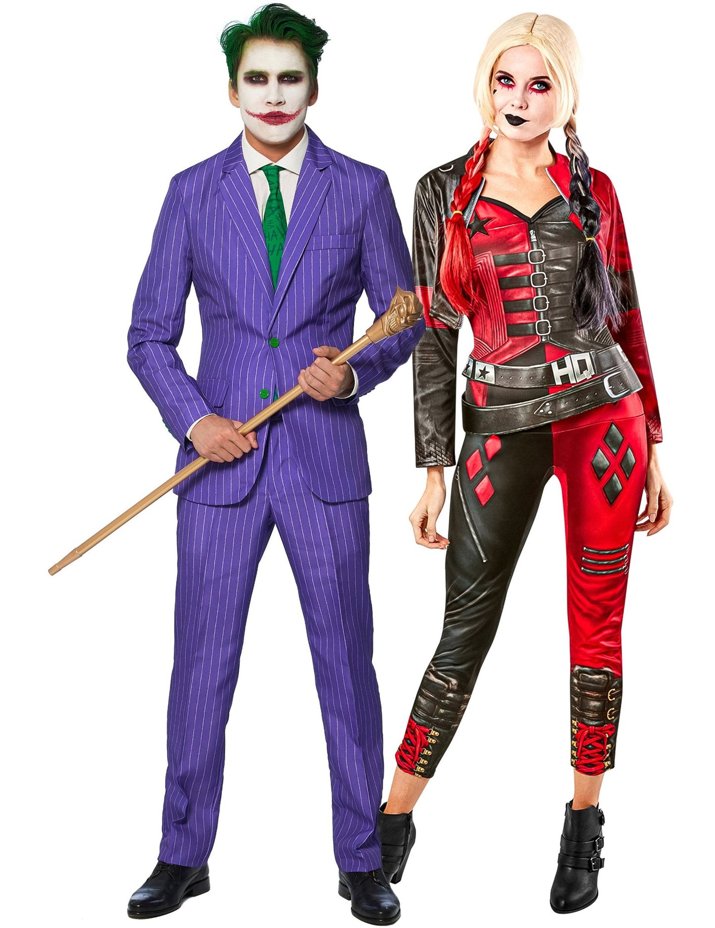 Pustna preobleka za par Harley Quinn - Suicide Squad 2™ in kostum Mr. Joker™ Suitmeister™ za odrasle