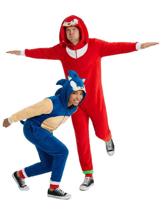 Par kostum kombinezon Sonic in Knuckles™ za odrasle