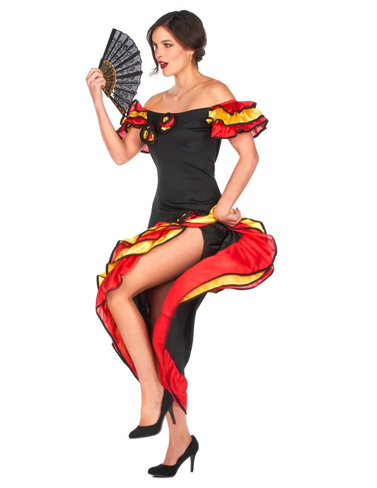 Pustni kostum za par: plesalka flamenka, mama in hči