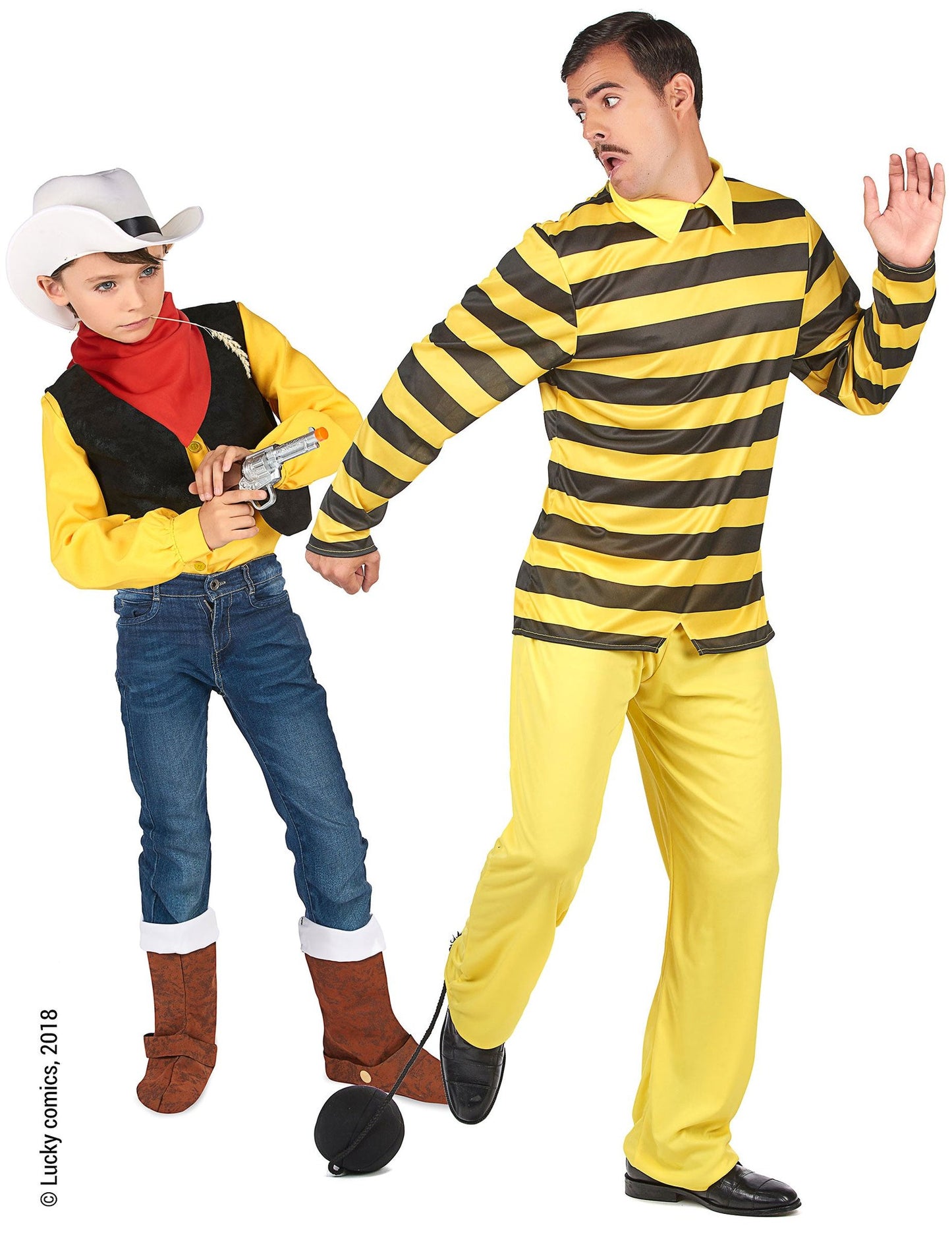 Par kostumov Dalton in Lucky Luke™ oče in sin