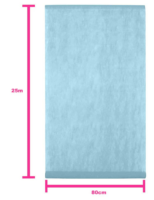 Dimensions de la tenture de mariage pour décoration bleu pastel en tissu intissé
