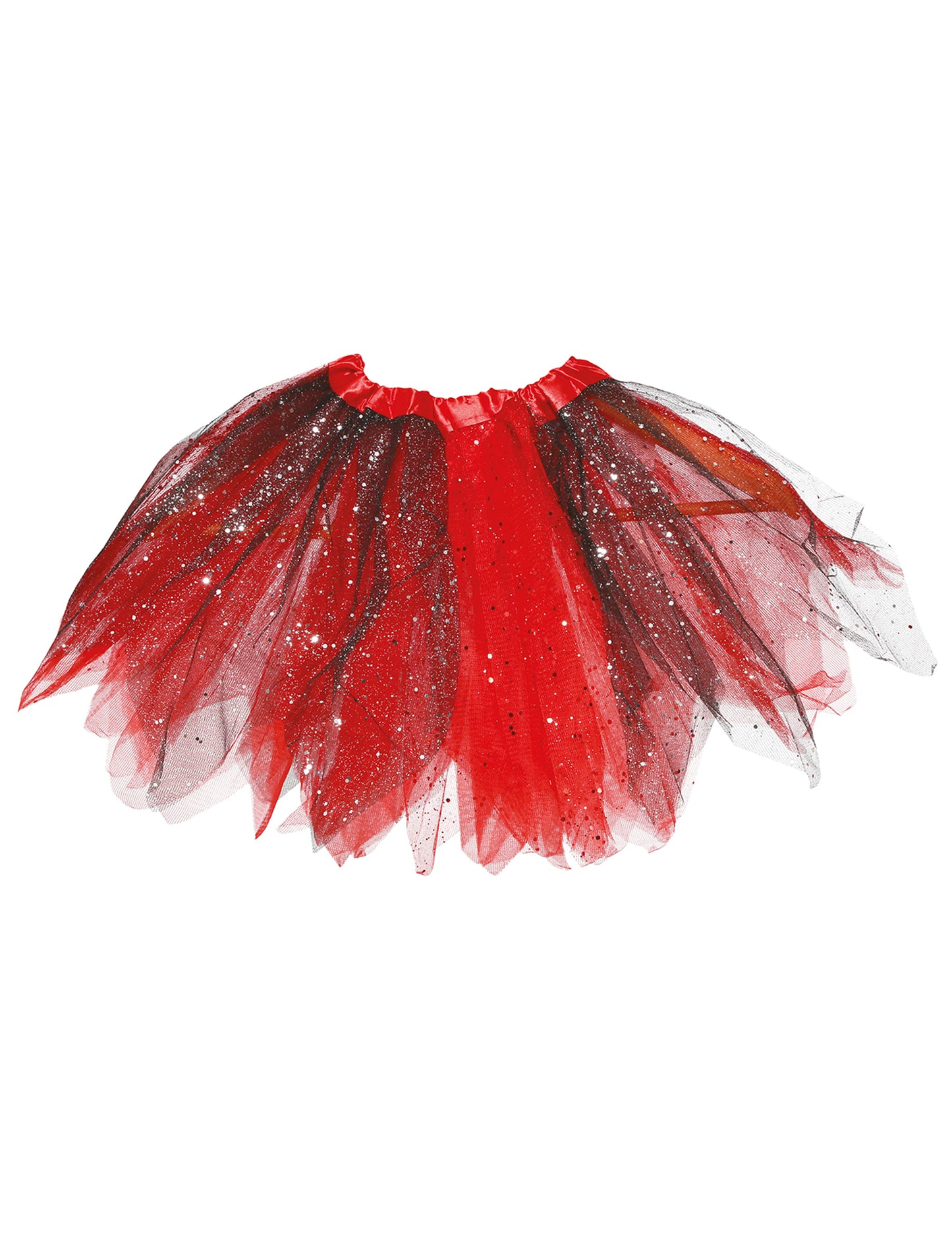 Črna in rdeča dva -barvni tutu z dekleti