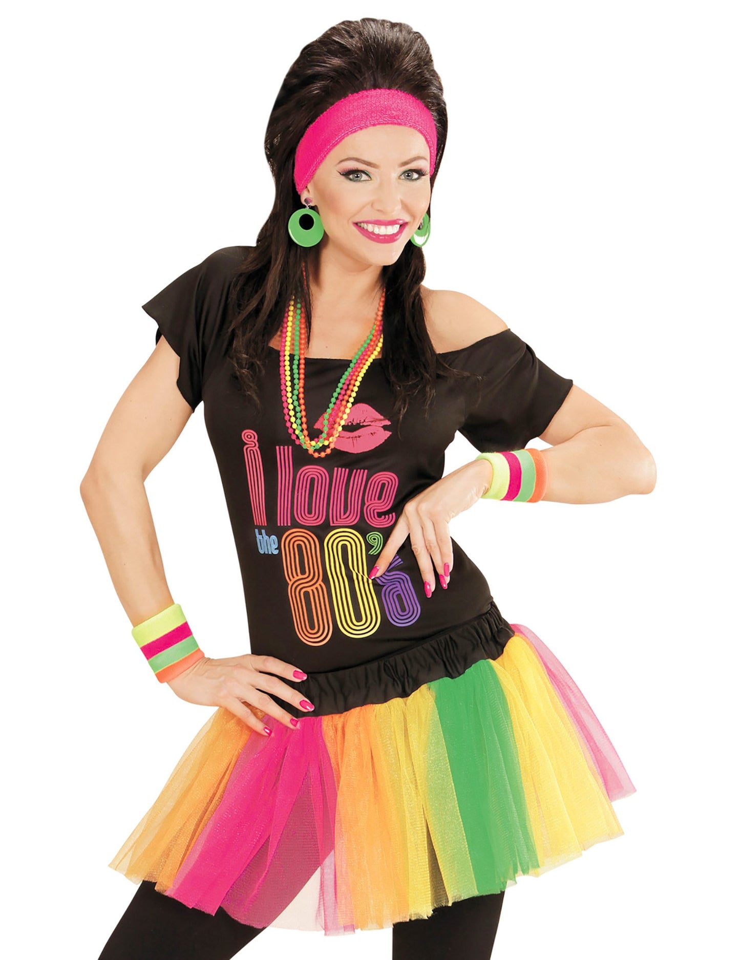 Fluo multicolor tutu kratke ženske