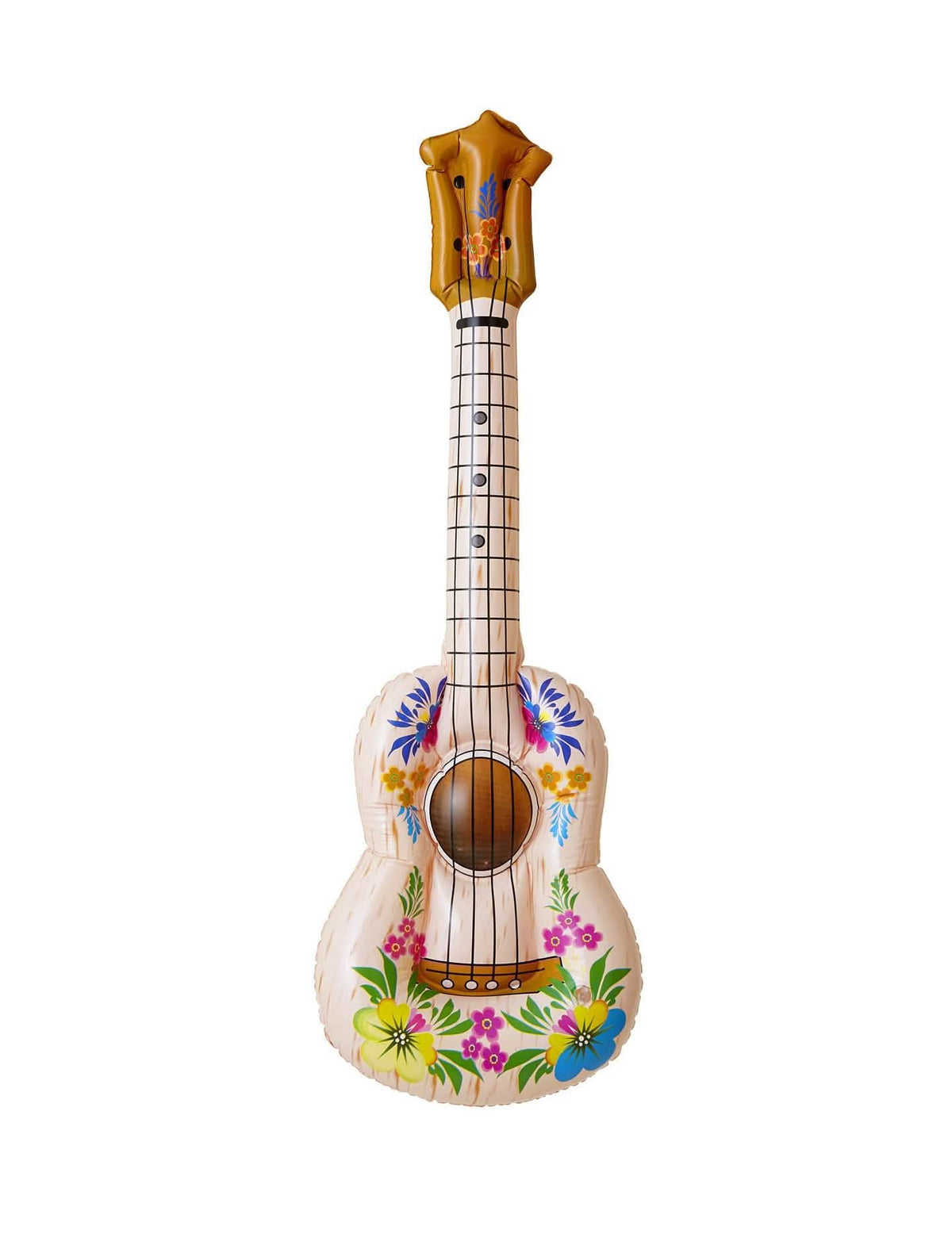 Sprednji pogled na havajski ukulele, ki nosi me