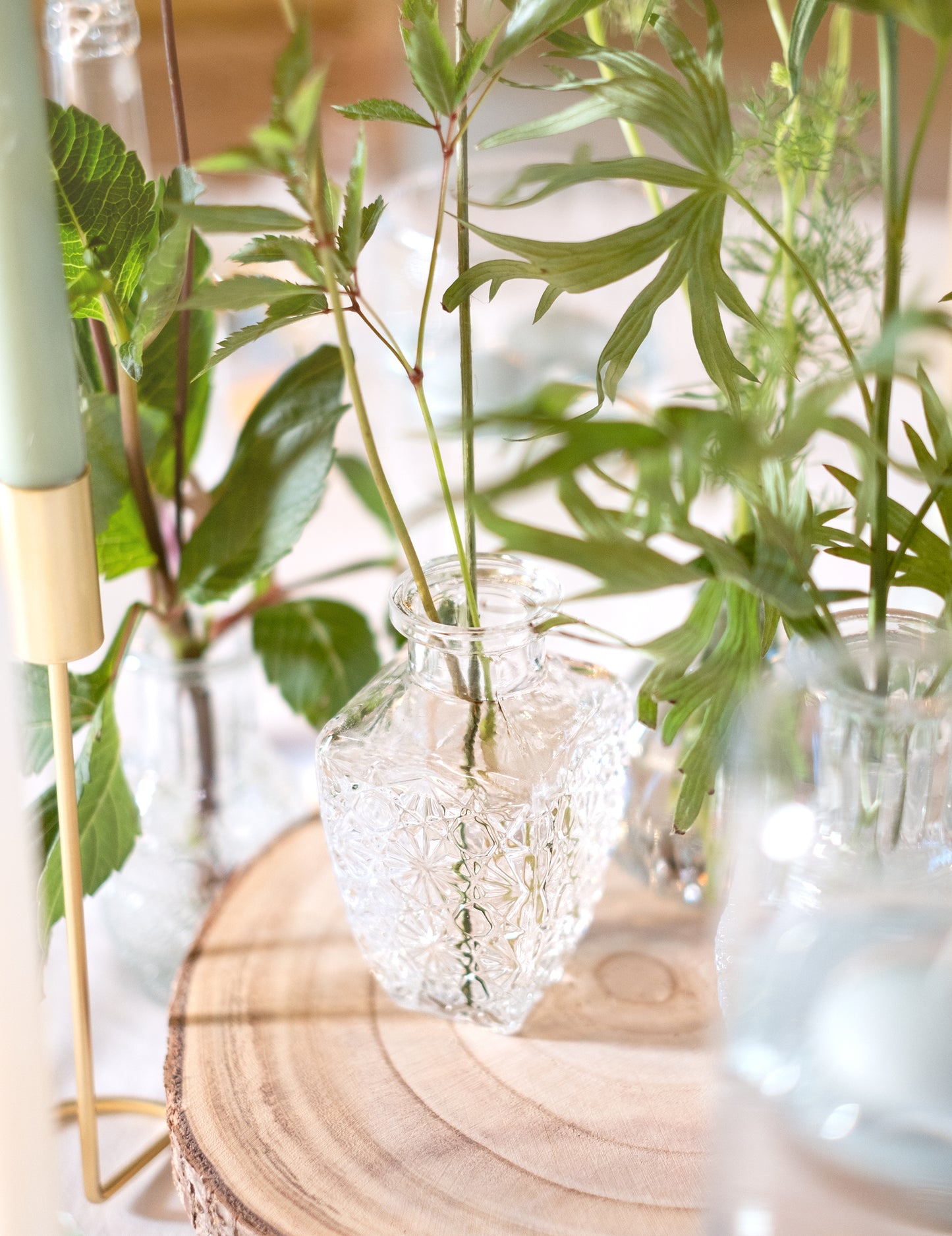 Vase Old kvadratno steklo 6,5 x 12,5 cm - 250 ml