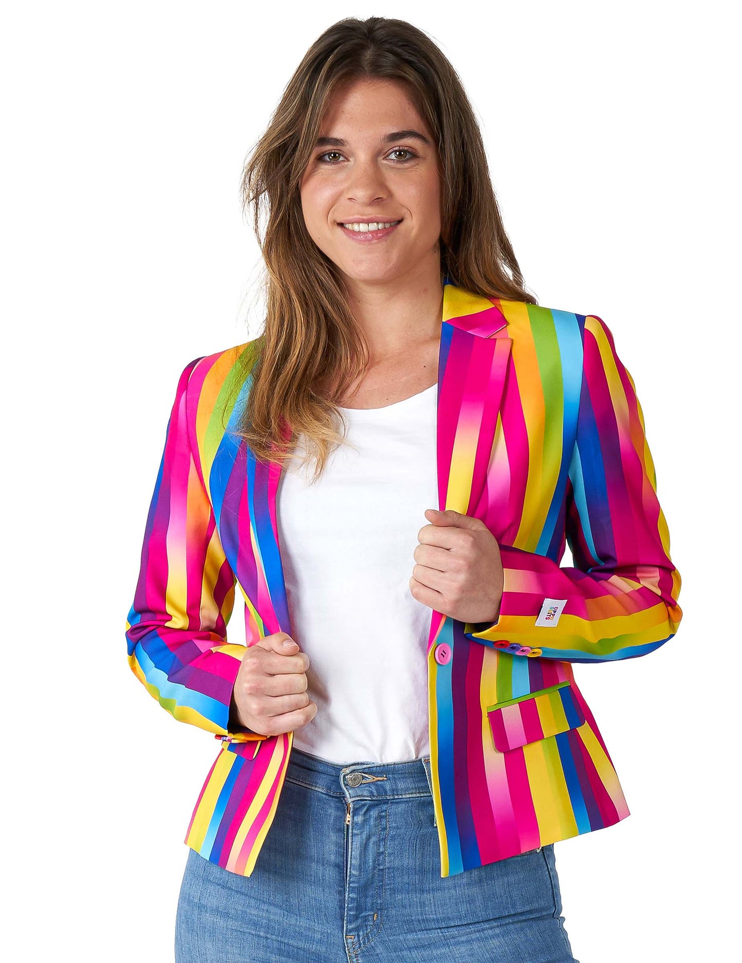 Veste blazer arc-en-ciel Suitmeister femme
