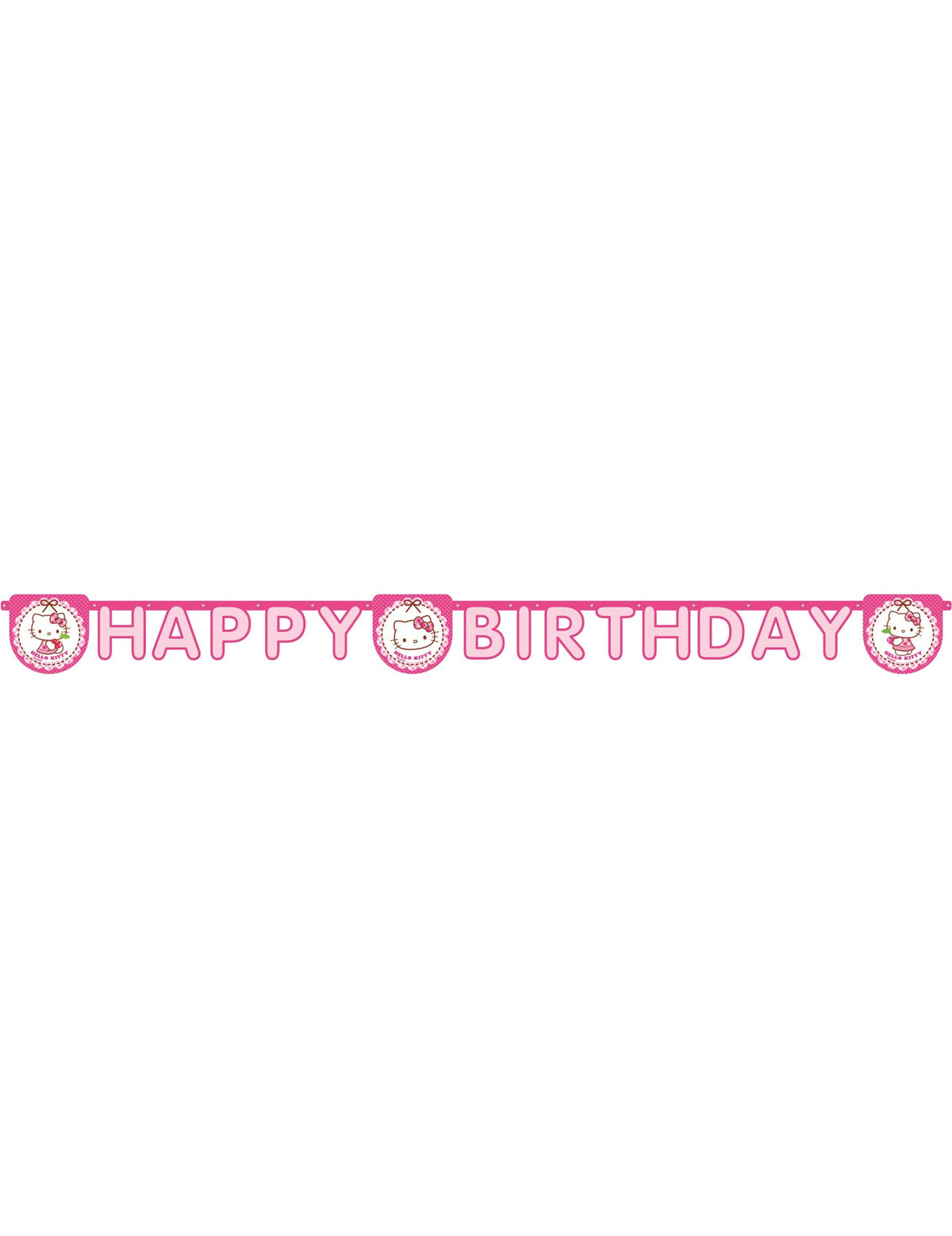 Vue d'ensemble de la guirlande Happy Birthday Hello Kitty