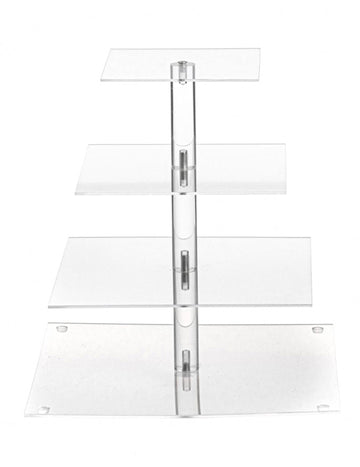 Stojalo za torte na več nivojih, kvadratno 30 x 32 cm 