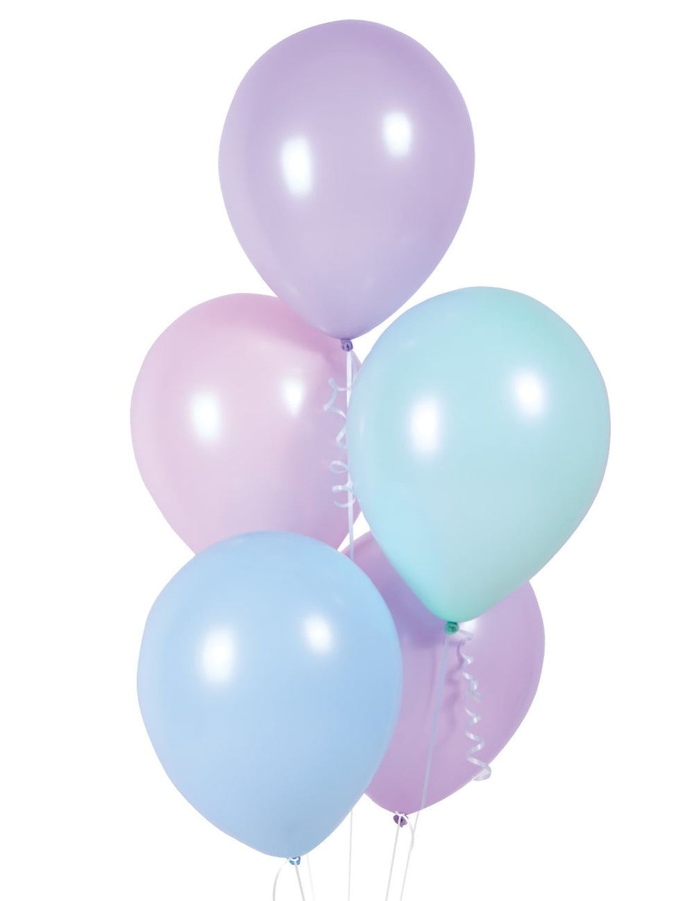 10 ballons en latex pastel assortis pour décoration multicolores