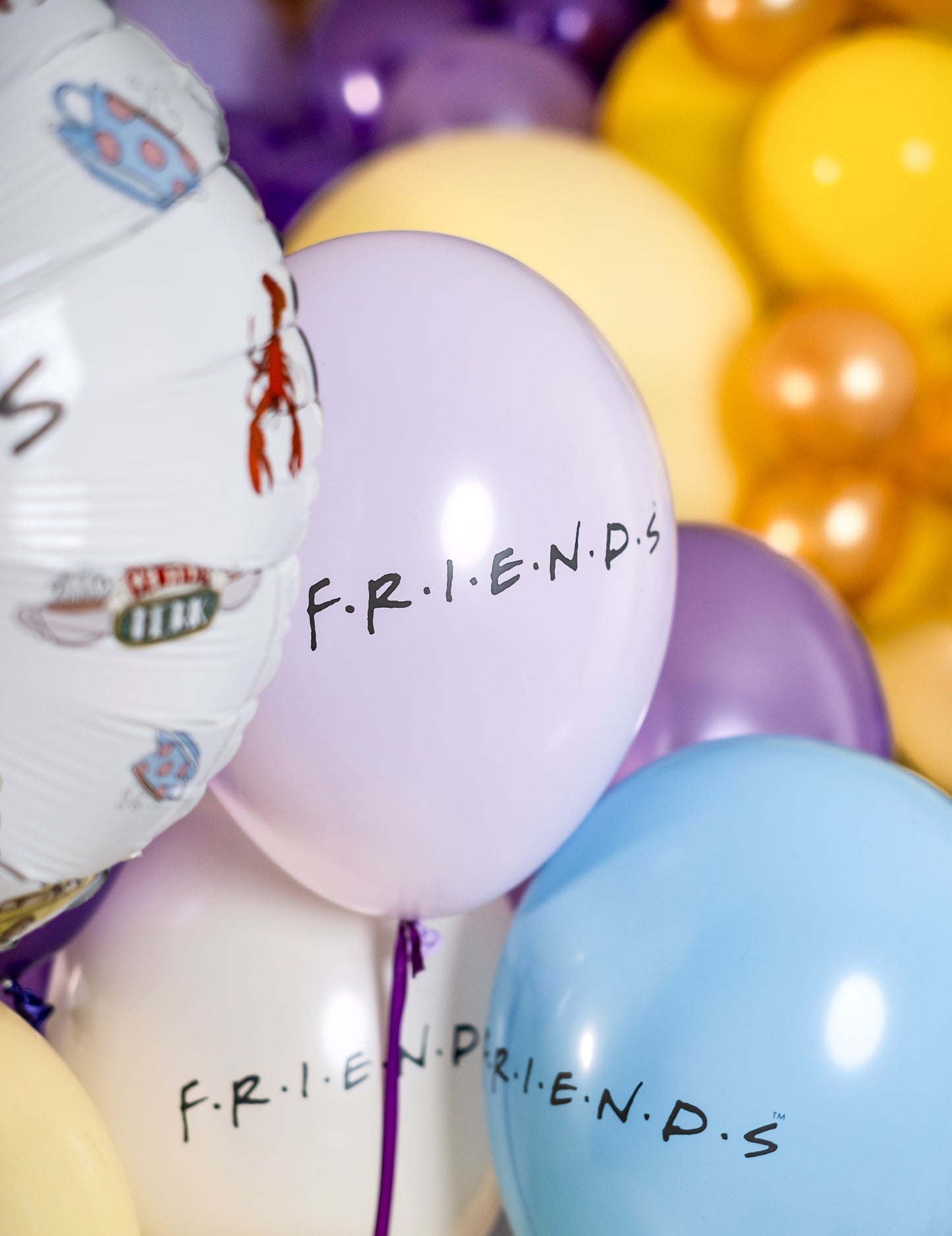 10 prijateljev iz lateksa balonov 25x32cm