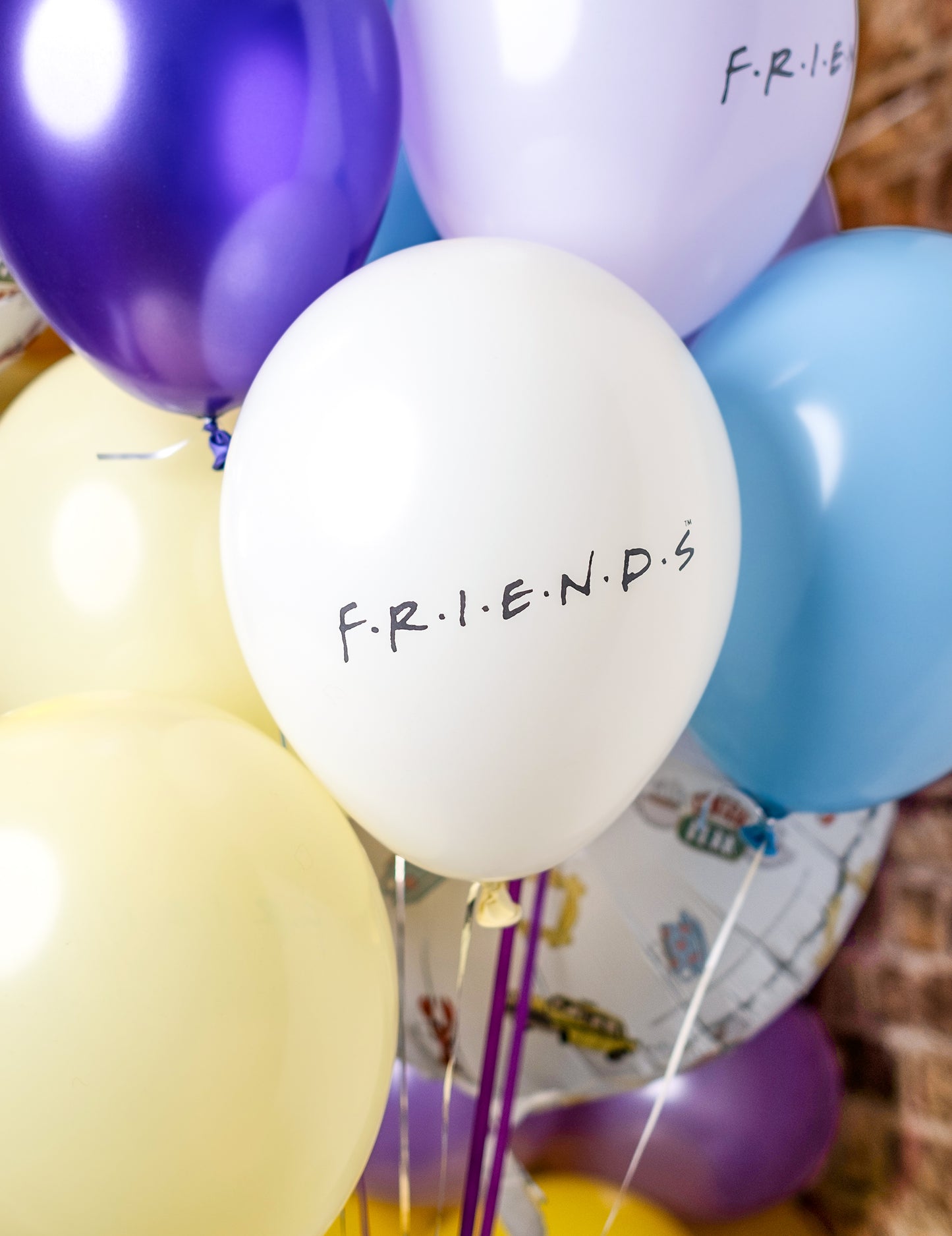 10 prijateljev iz lateksa balonov 25x32cm