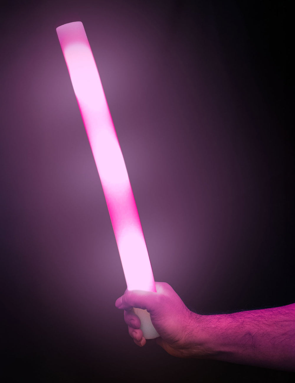 Lumière rose du bâton lumineux LED en mousse multicolores