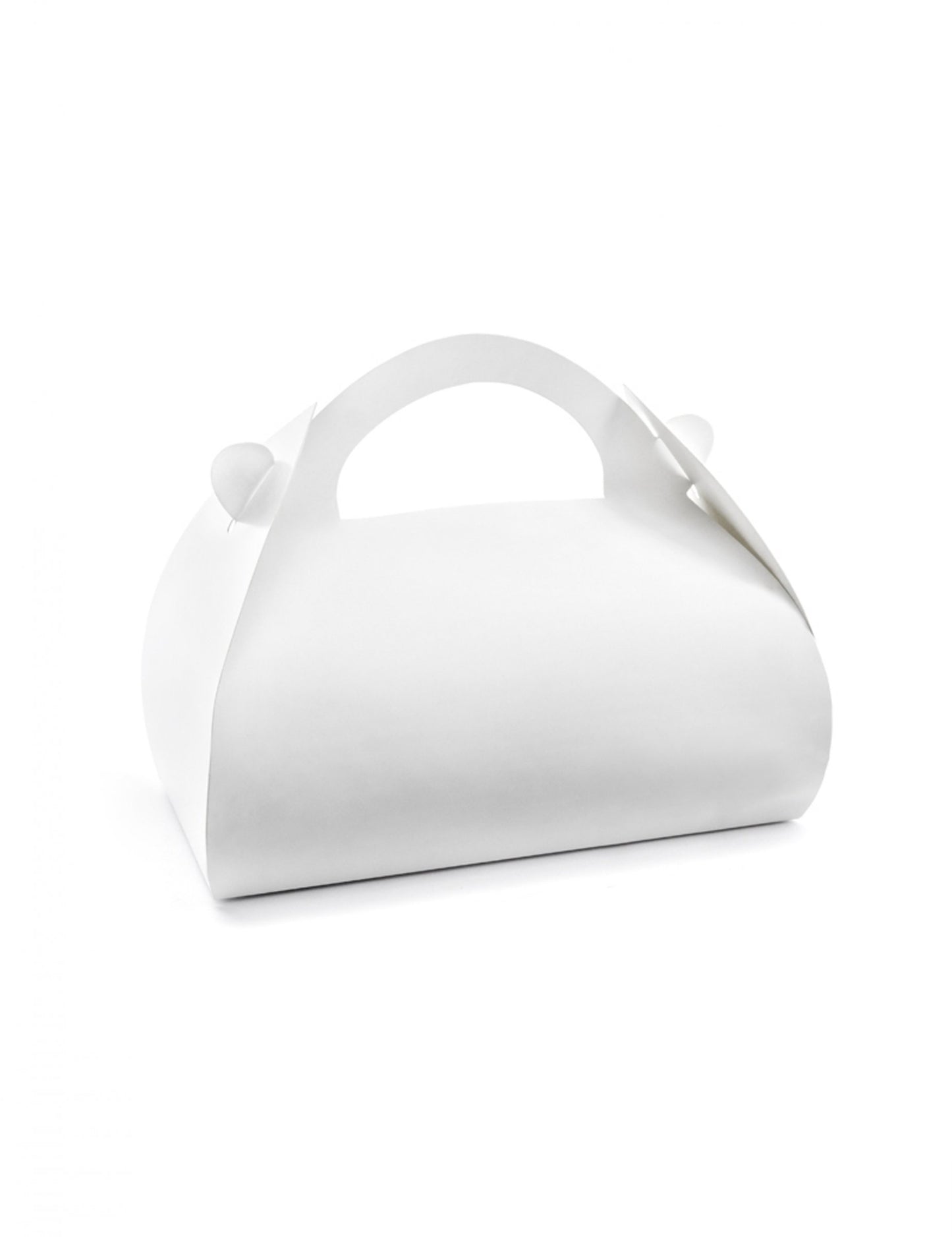 10 belih kartonskih škatel za torte z ročaji, 16 x 8,5 x 9,5 cm cm