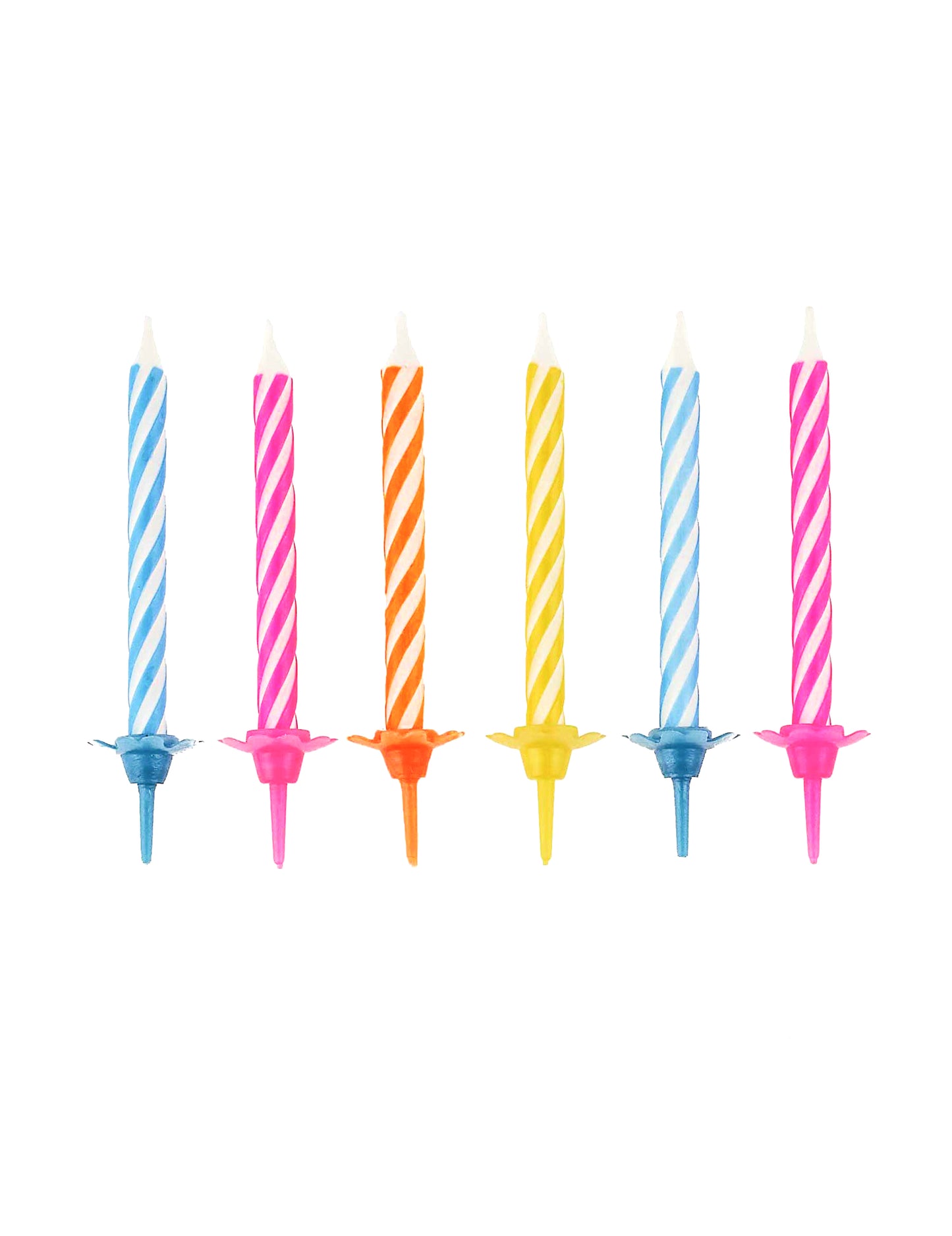 10 barvnih rojstnodnevnih sveč s 6 cm bobbles