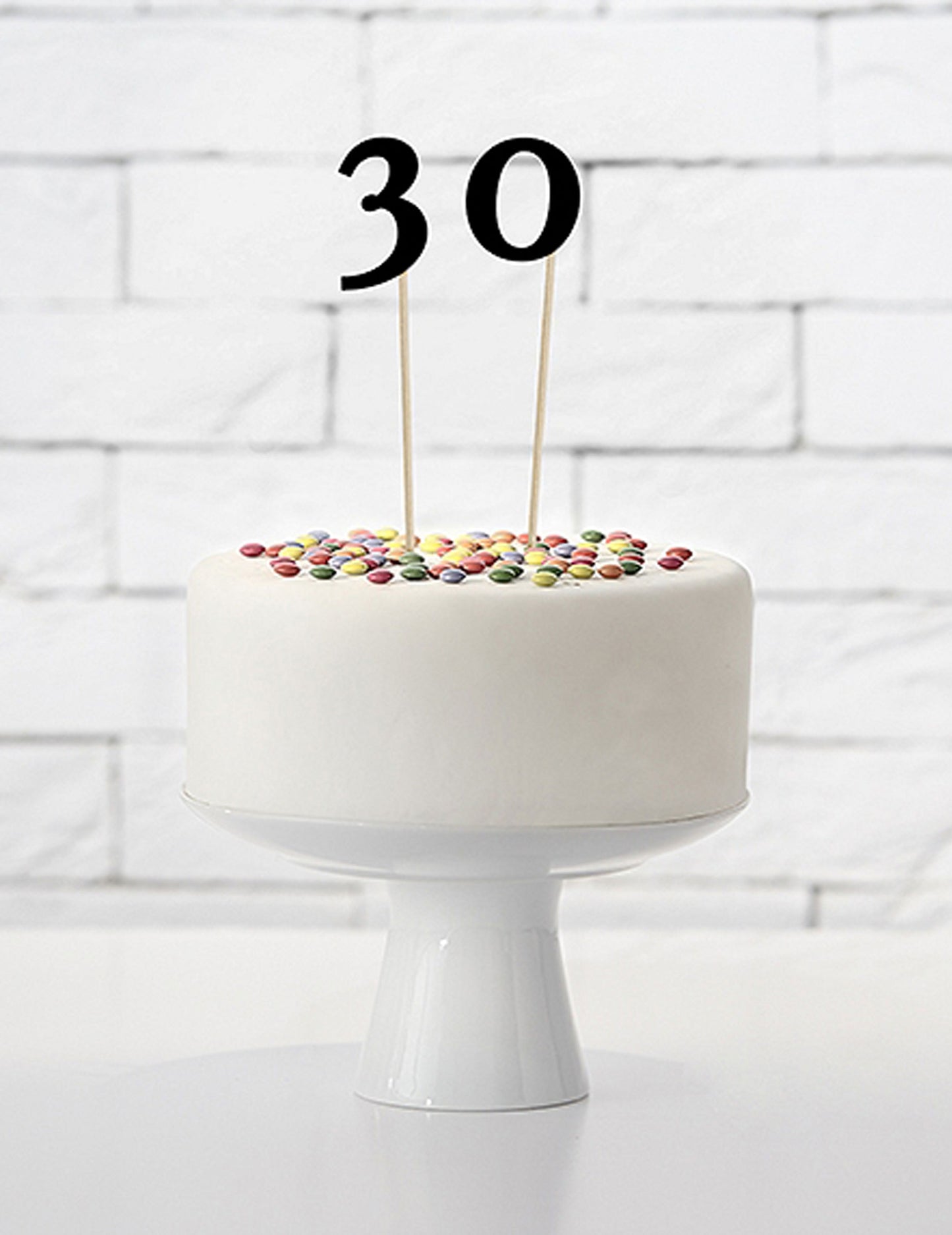 10 črnih številk na vrhu 26 cm karton