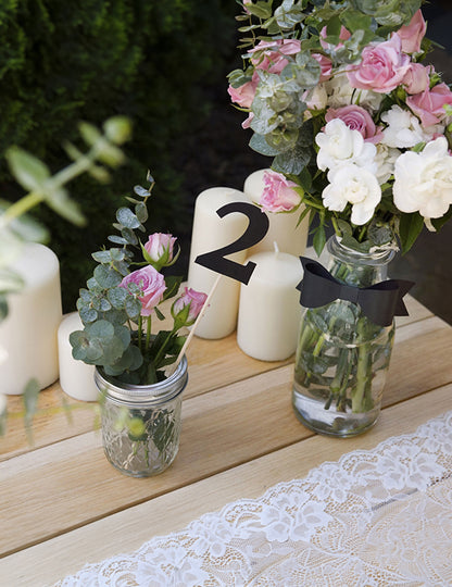 10 črnih številk na vrhu 26 cm karton