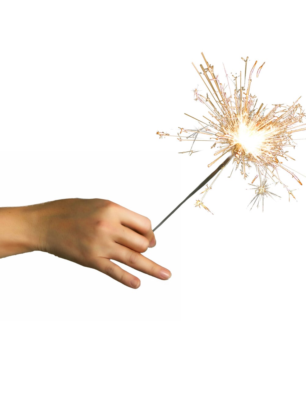 Cierges magiques pour fête argentés lot de 10