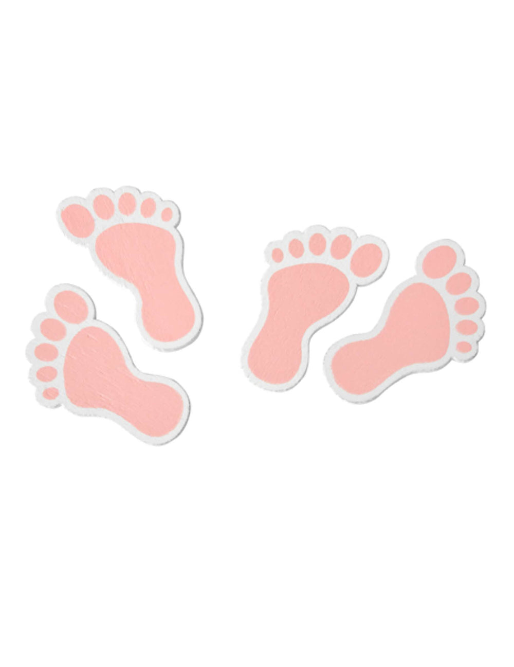leseni konfeti stopinje dojenčka za roza baby shower