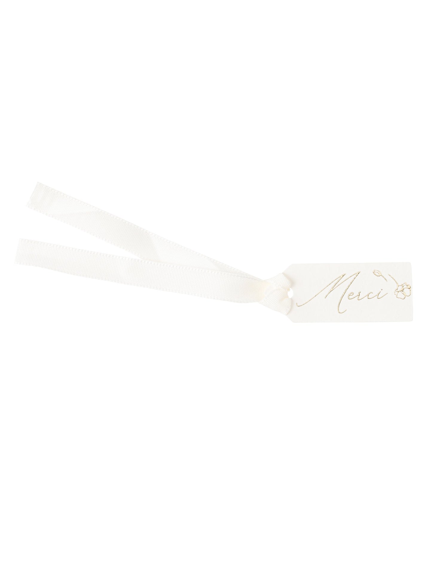 10 zahvalnih etiket za krst 5 x 2 cm zlate rože