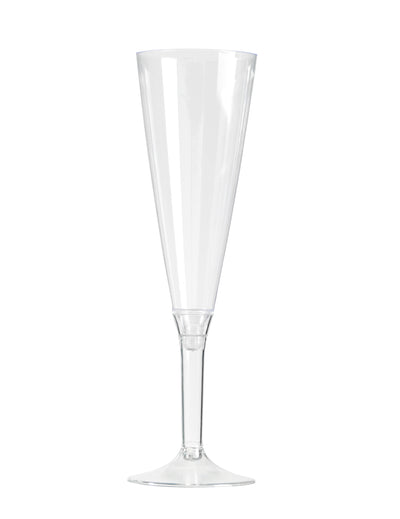 Flûte à champagne pied cristal pour fête transparente