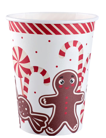 10 kartonskih kozarčkov z božično tematiko, 27 cl