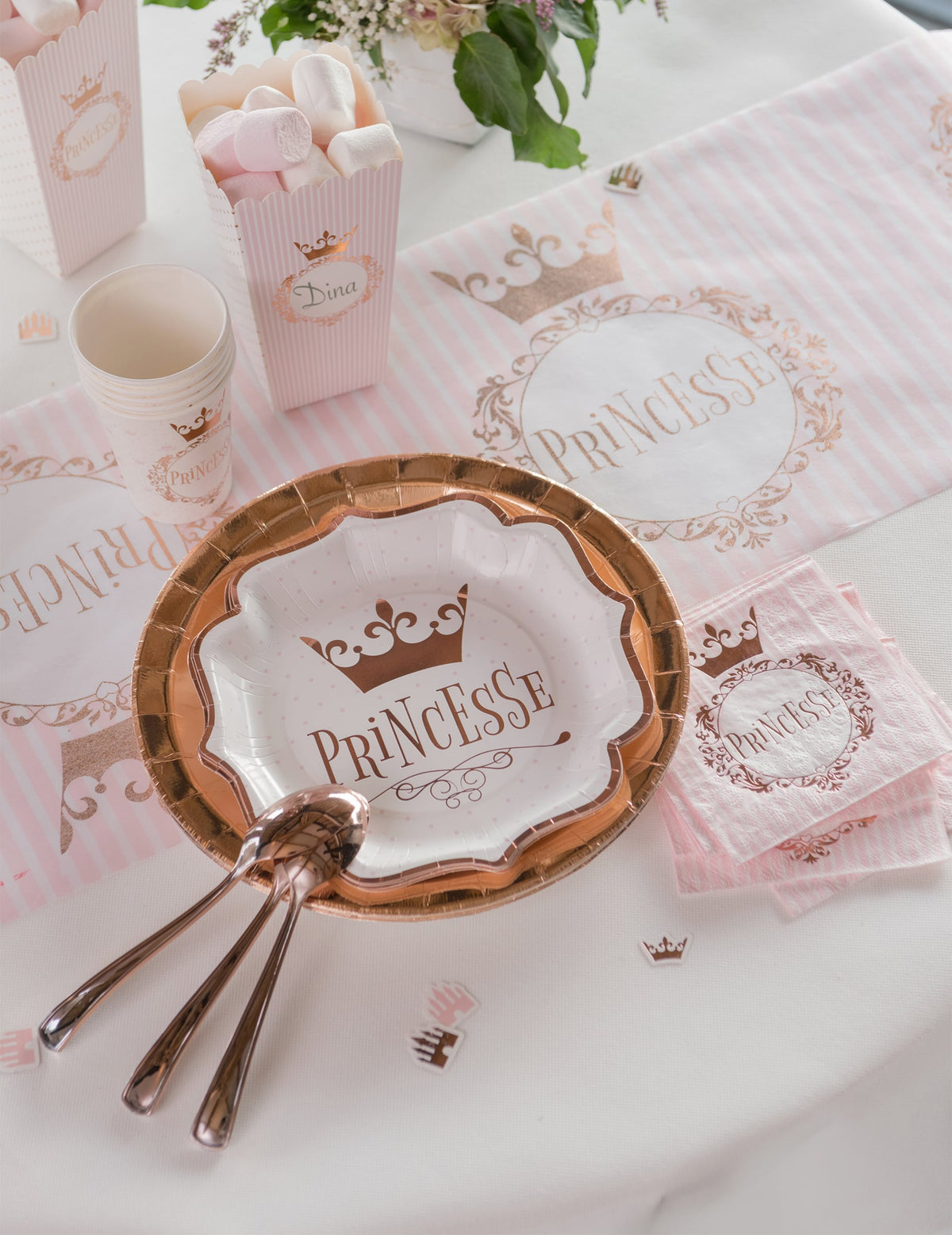 Mise en situation des gobelets Princesse