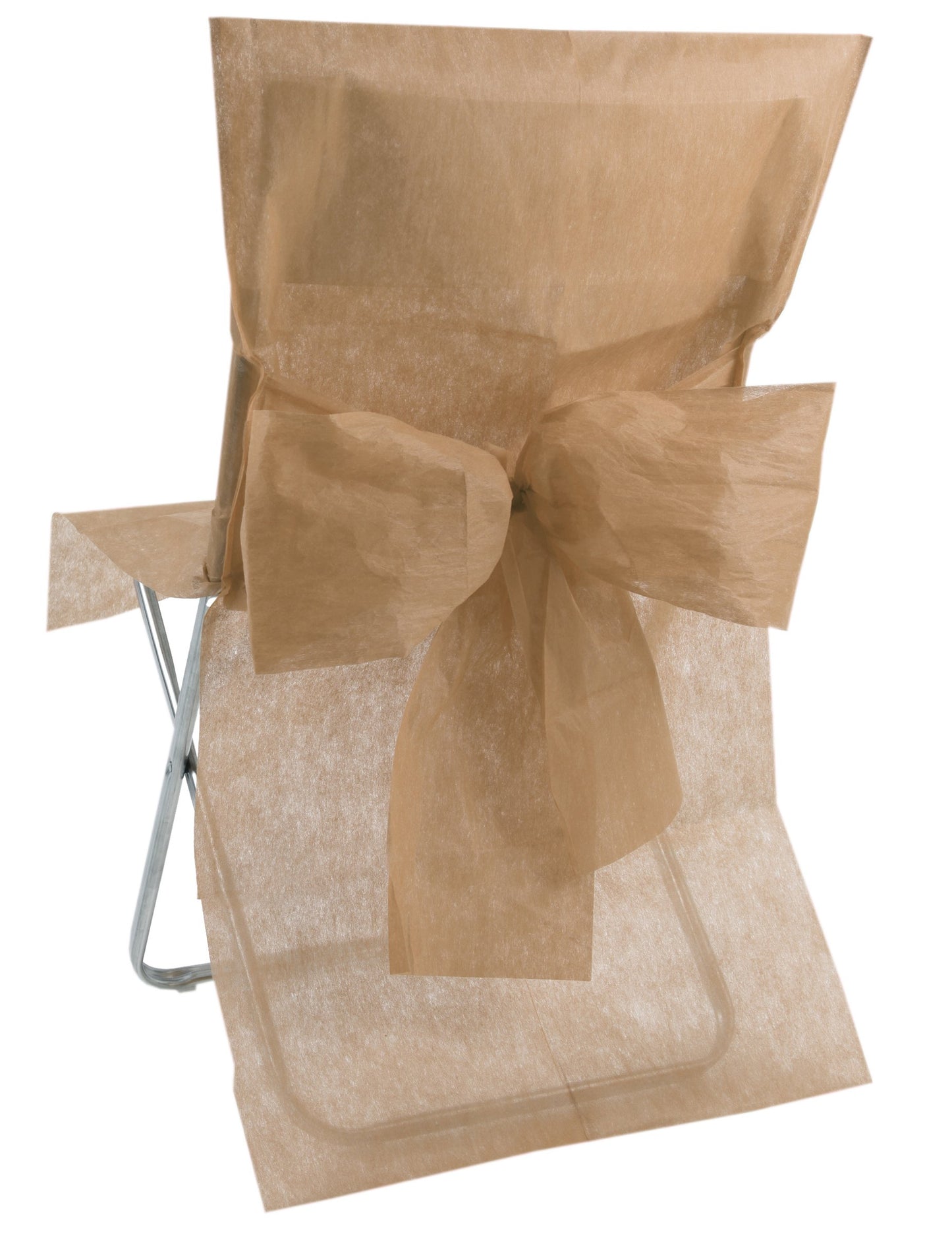 10 vrhunskih prevlek za stole v taupe barvi iz netkanega blaga 50x95 cm 