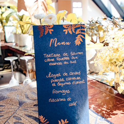 10 menijev, morske in bakrene praproti, 22,5 x 11 cm za poroko