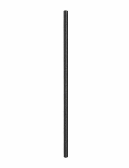 10 črnih piratskih kartonskih slamic 20 cm