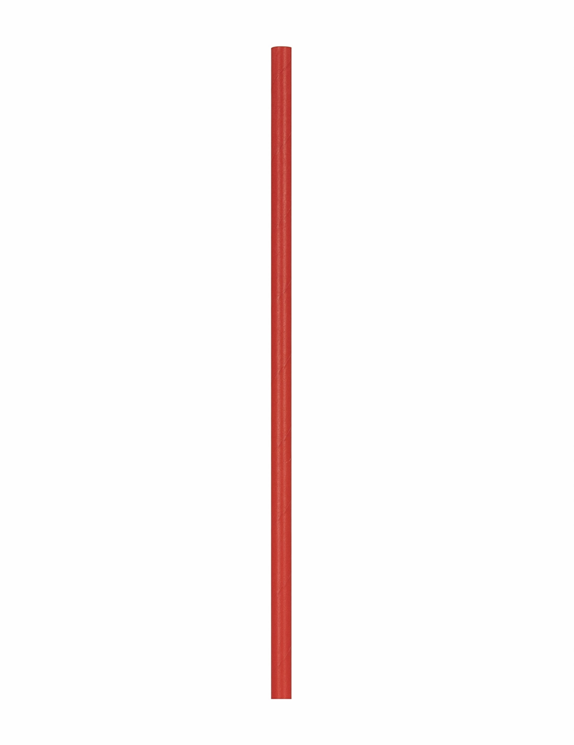 Vue d'une paille rouge des pailles en carton Pompier rouges
