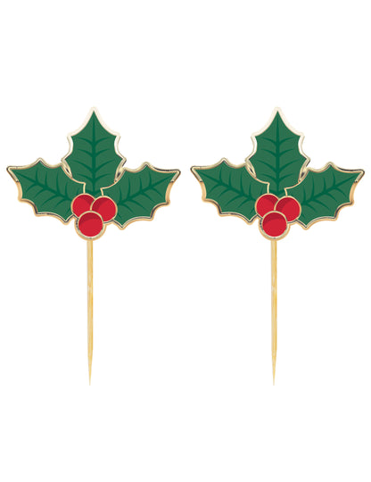 10 lesenih božičnih koktajlnih palic z božikovim vonjem cm