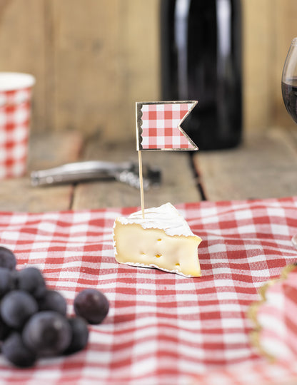 10 izbranih koktajlov Vichy 10 cm rdeča in bela