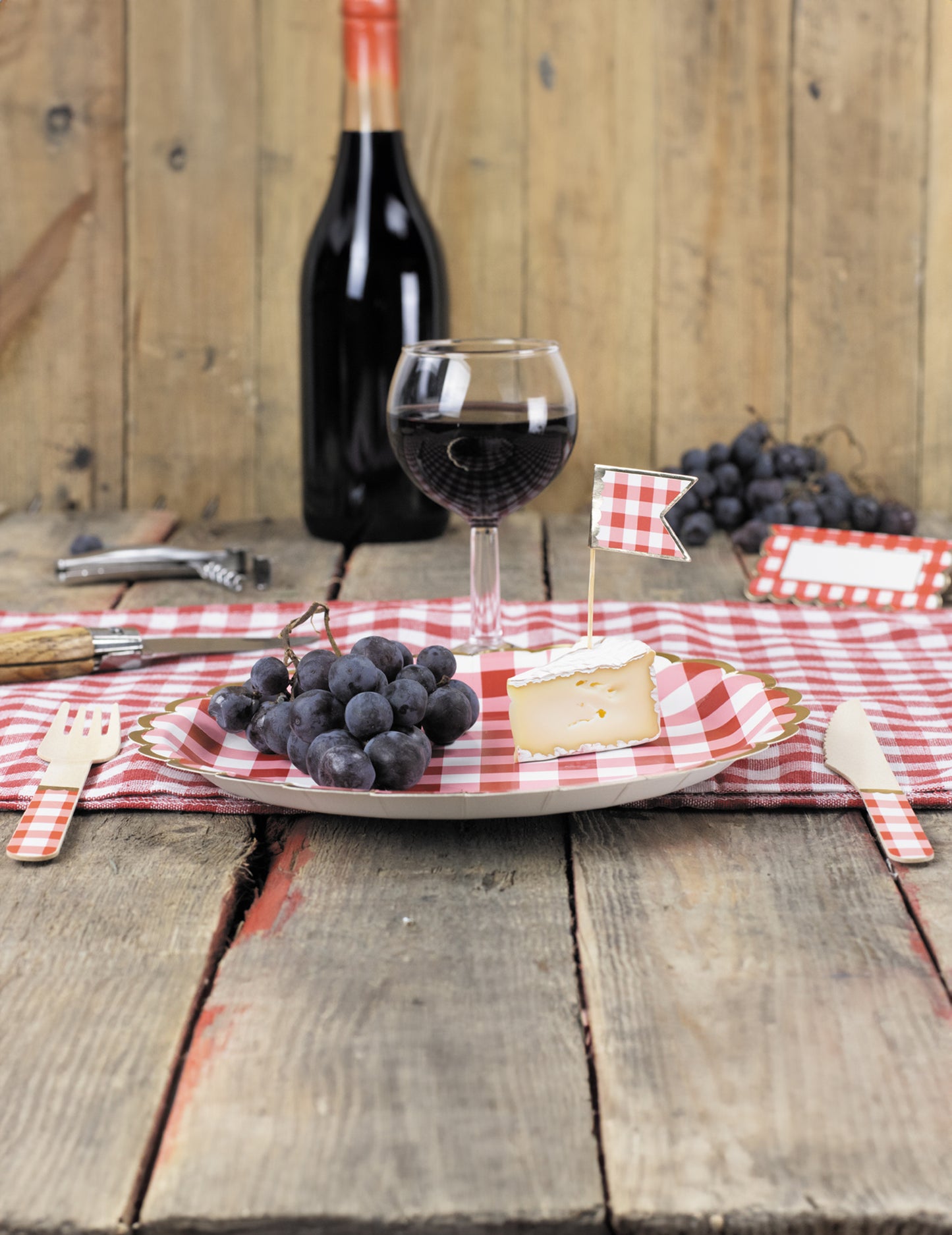 10 izbranih koktajlov Vichy 10 cm rdeča in bela