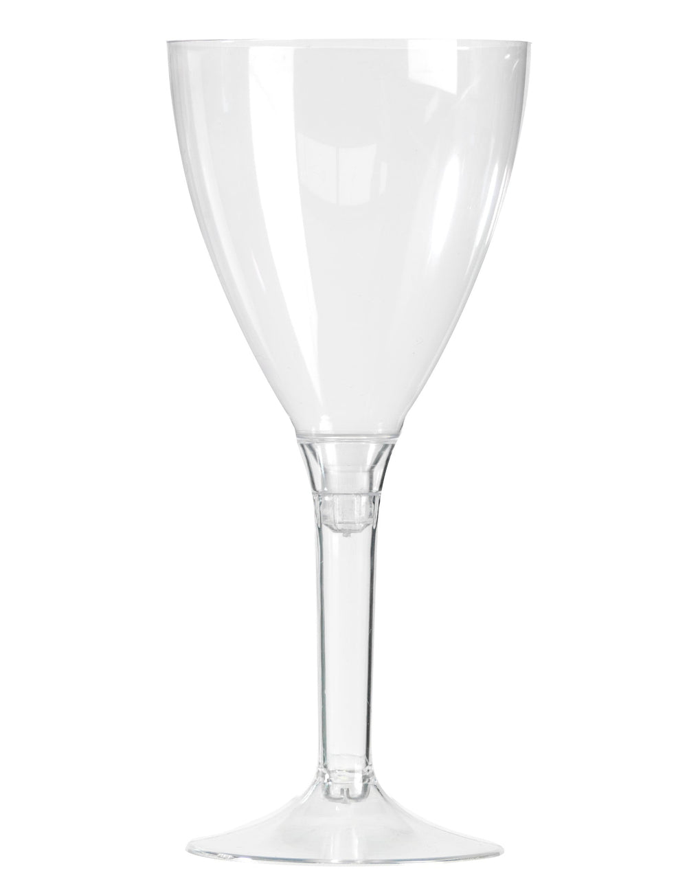 Verre à vin pied cristal pour fête transparent