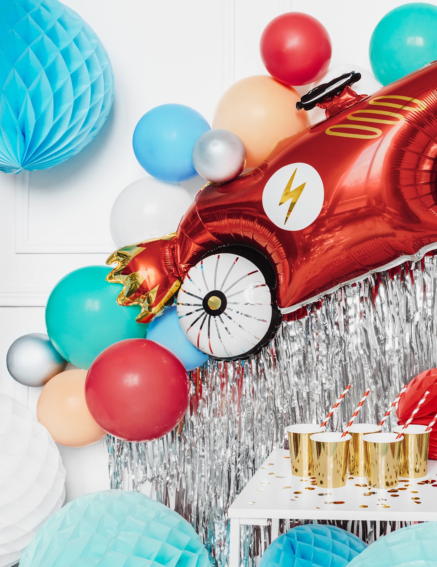 100 pastelno rdečih lateks balonov 26 cm naravni kavčuk