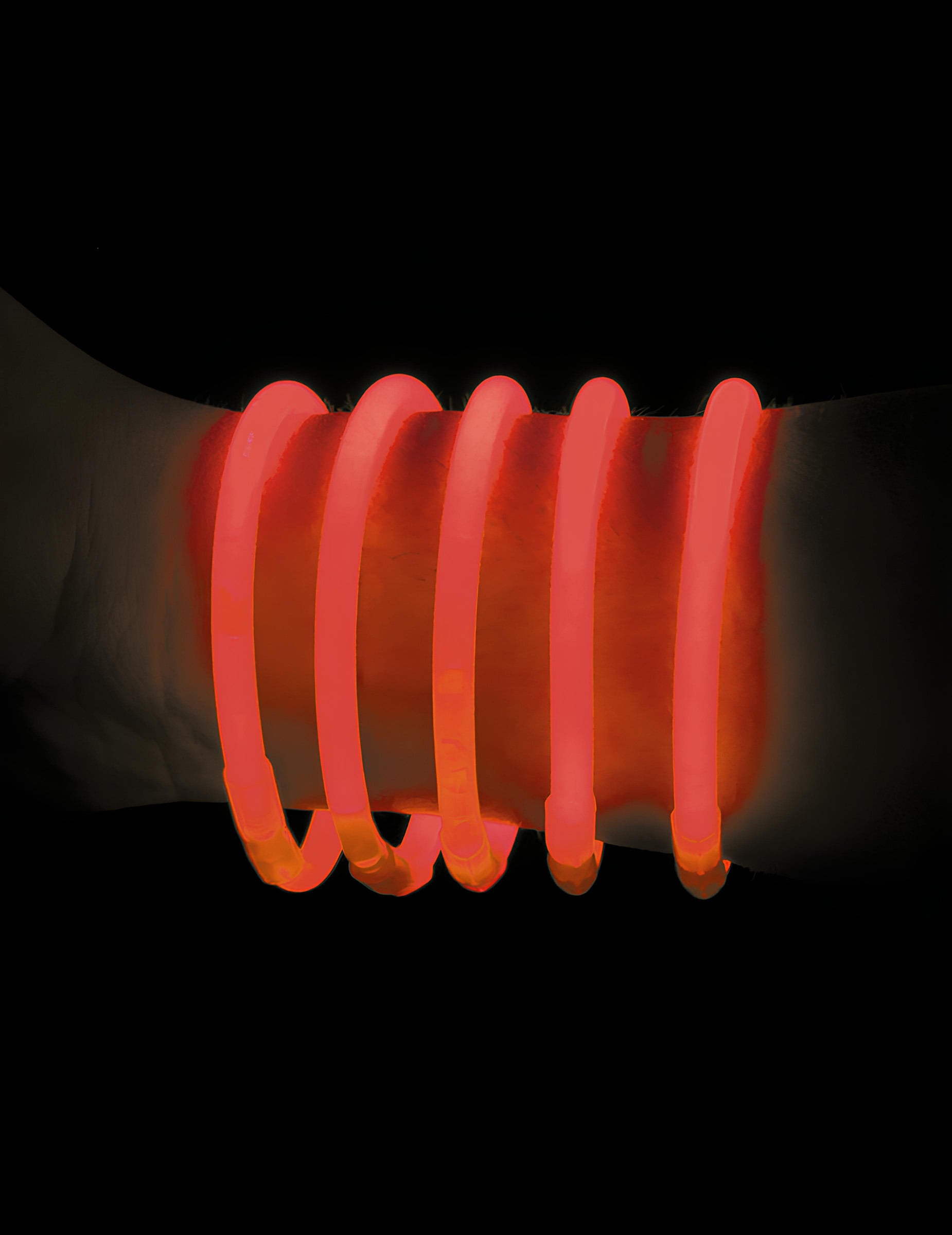 Bracelets phosphorescents pour adulte rouges